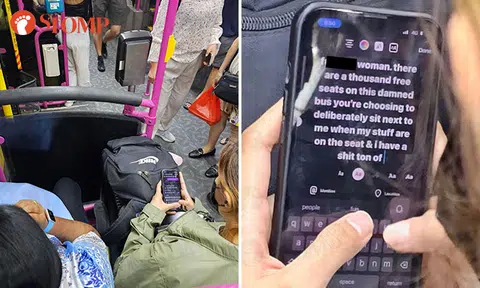 Daughter confronts woman for typing vulgar rant after mum asks to sit next to her on bus