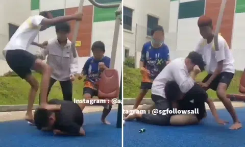 Teen boy kicked, punched in head and body at Serangoon Central fitness corner in viral video