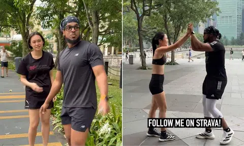 Videos of runner and influencer @alotmoremane racing two Singaporean joggers for a $50 cash prize have garnered thousands of views.