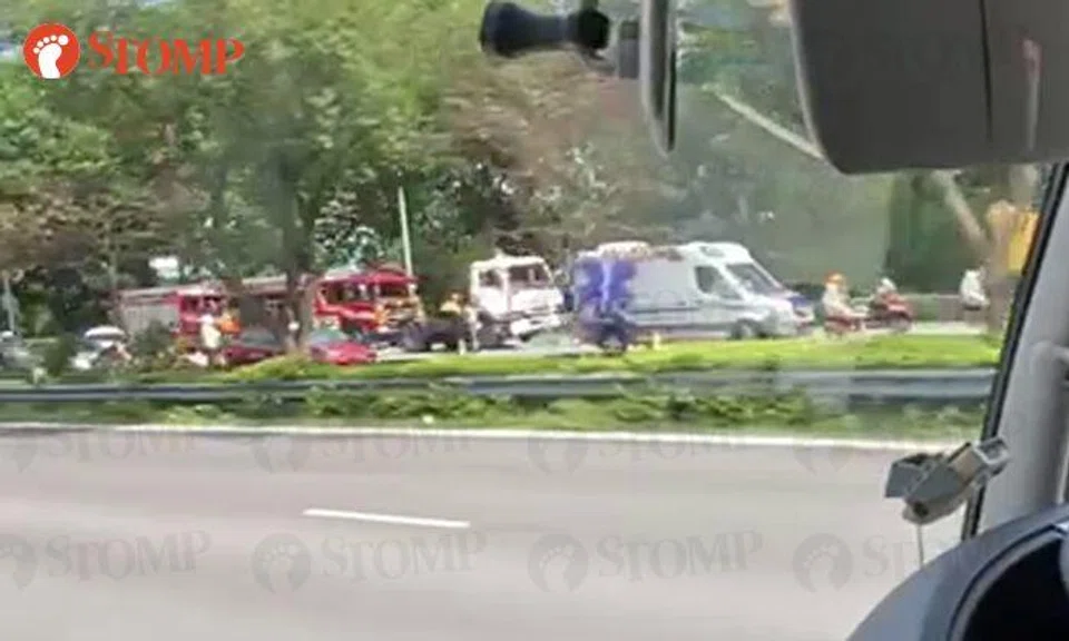 Driver taken to hospital after 2 prime movers in accident along TPE