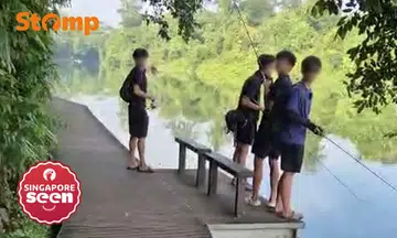 Illegal fishing at MacRitchie Reservoir