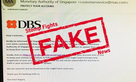 Received this email from MAS asking you to change banking details? It's a fake