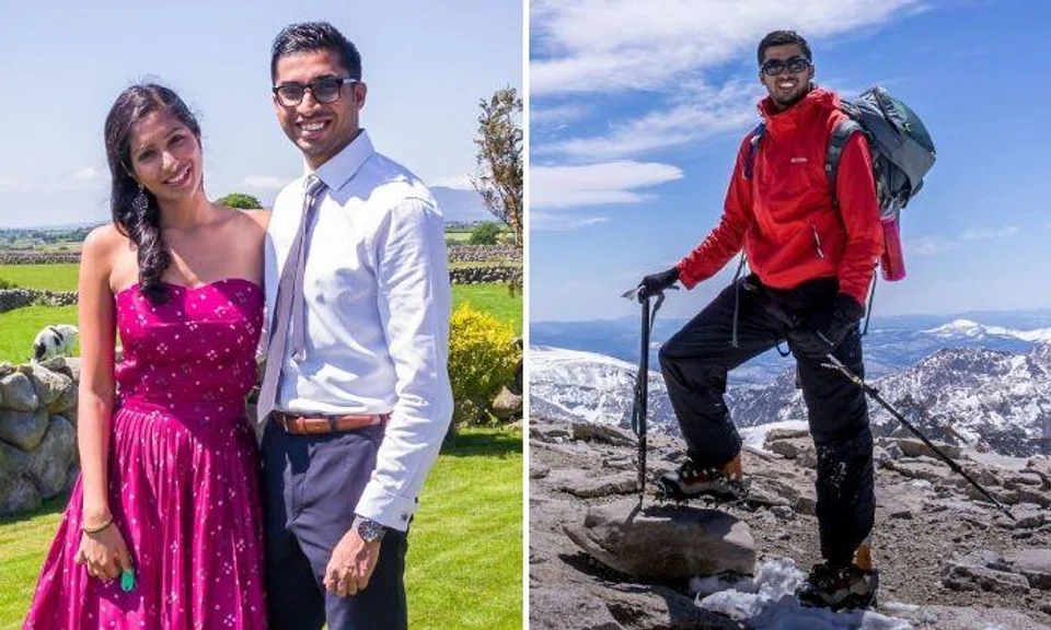 Mr Shrinivas, 39, who is an executive director at real estate firm Jones Lang LaSalle, left for Mount Everest on April 1. 