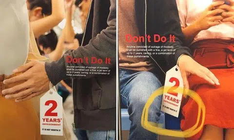 Police defend anti-molestation posters after criticism: 'Aware doesn't seem to have understood the purpose of the posters'