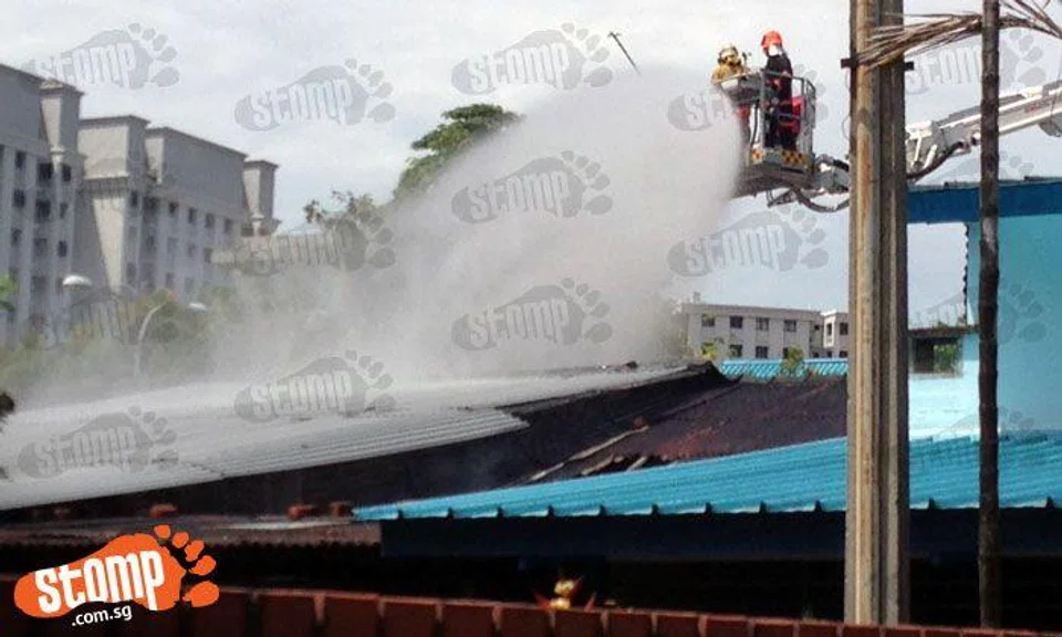 Blaze at Punggol Rd put out by SCDF