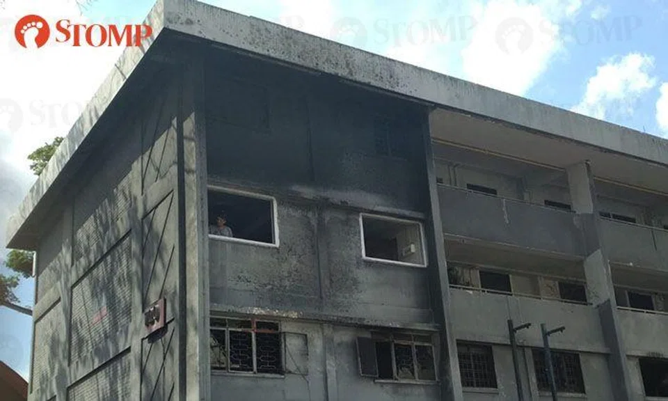 Repair works on Ang Mo Kio HDB block after fire: Corridors completed, windows in progress