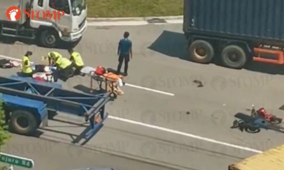 Motorcyclist, 63, dies from injuries after accident with trailer at Penjuru Road junction
