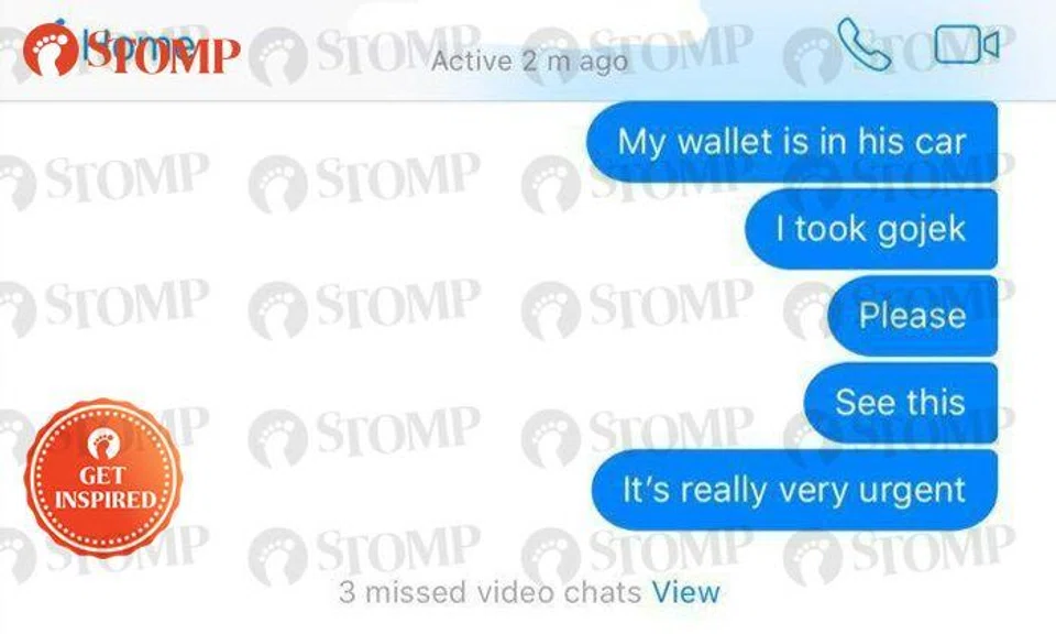 Kind Go-Jek driver returns lost wallet to hungry and scared Stomper, says: "This is Singapore"