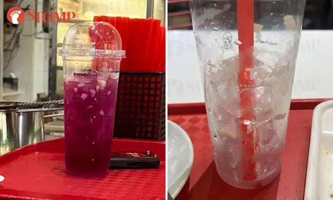 Stomper upset over drink that had 'so much ice' and wasn't filled to brim