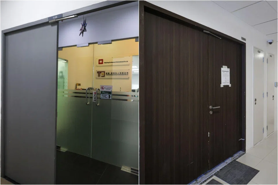 Trust-Build Engineering and Construction (left) and Hunan Fengtian Construction Group Co had rigged bids for three tenders in 2022 for upgrading works in the Bukit Batok, Cheng San and Eunos Community Clubs.