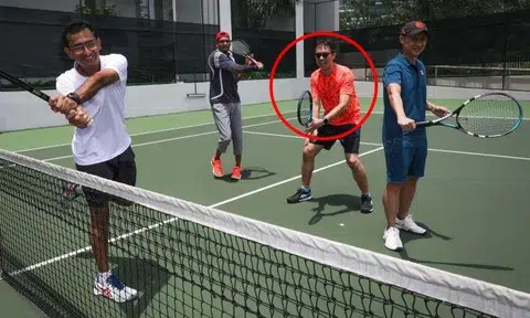 Dr Sohil Pothiawala, Associate Professor Amila Punyadasa, Dr Christopher Wong and Adjunct Associate Professor Kenneth Heng. Photo. The Straits Times