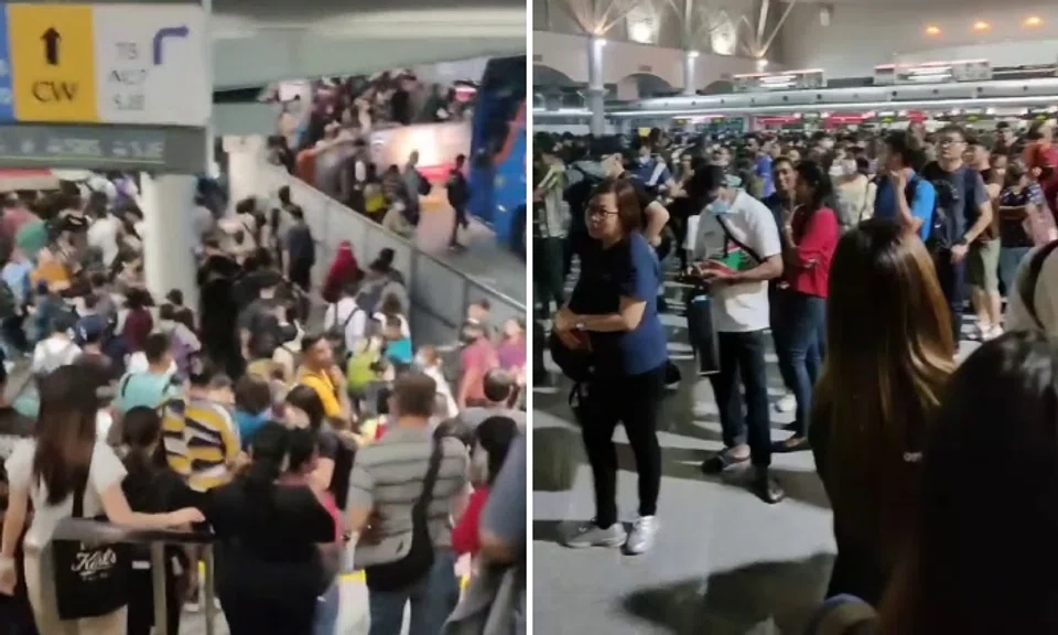 Travellers shared videos of the "crazy jam' at the checkpoint on TikTok.