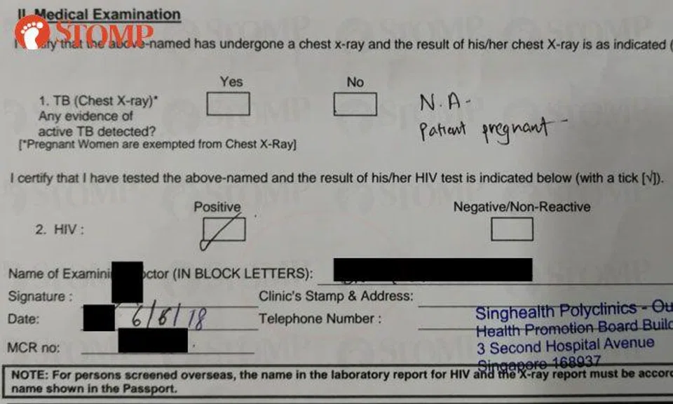 SingHealth apologises after doctor wrongly ticks ‘HIV positive’ box in woman’s ICA medical report