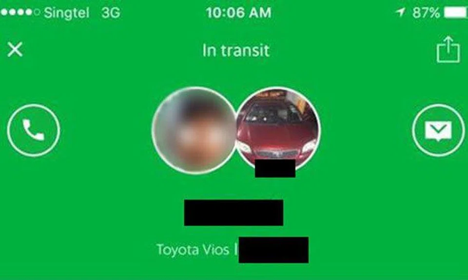 GrabHitch driver suspended after allegedly stroking female passenger's leg