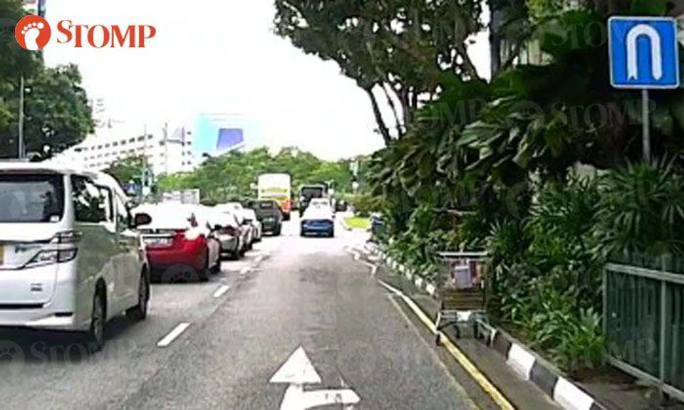 Surprising to see trolley left along Rochor Road -- but wait till you see what's inside