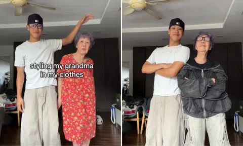 'Grandma slayed': TikToker styles 'too cute' grandmother in baggy outfit