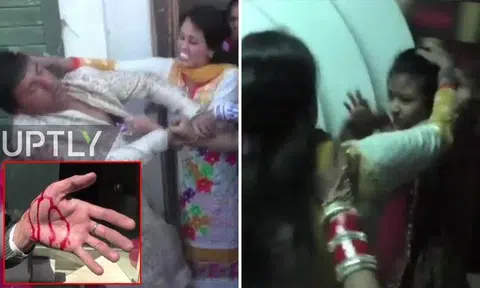 Estranged wife attacks husband at his 2nd wedding to younger woman in India