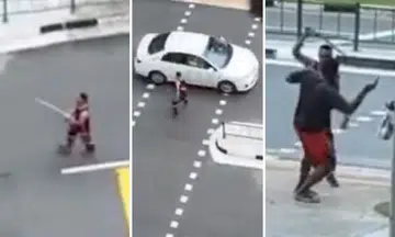 Man wielding sword in Buangkok arrested, at least three cars damaged ...