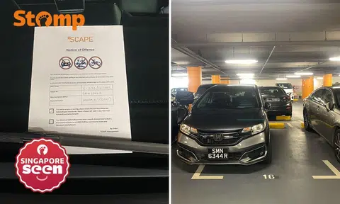 honda gets warning after parking outside lot at *scape
