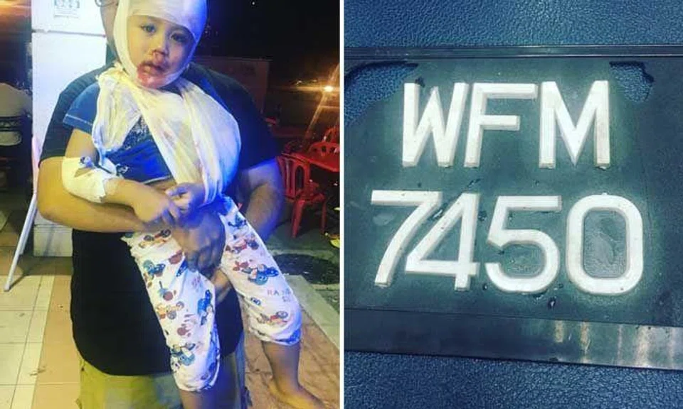 Biker allegedly injures boy in hit-and-run in M'sia, leaves licence plate behind