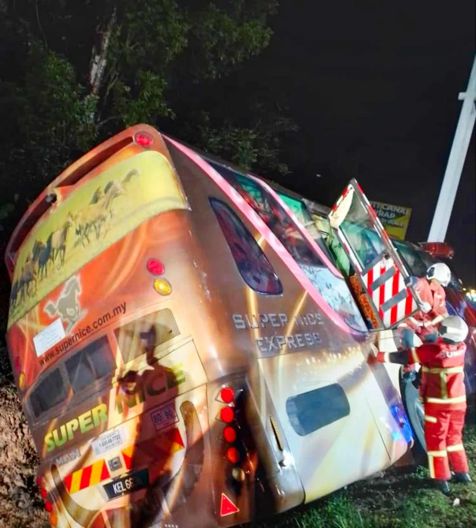 Mr Ramesh Chandran was thrown off his seat in the accident and suffered multiple injuries, including a dislocated jaw.