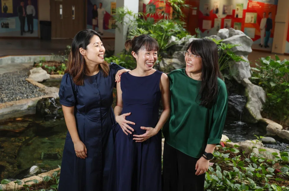 The podcast was started by clinical psychologist Janice Quek (left), and features mother-of-two Bernadette Loh (centre), and chief of central region at the Institute of Mental Health Gillian Lim. 