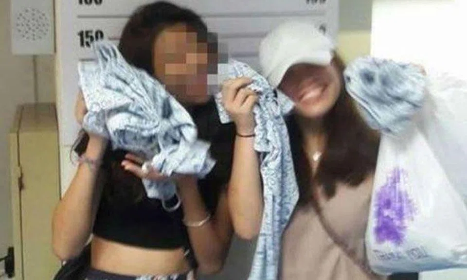 S'pore girl apologises for making light of shoplifting in Bangkok: Watch video of them in security office