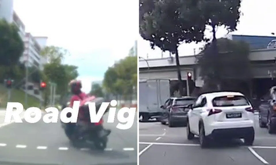 Foodpanda rider and Lexus driver caught running red lights in Serangoon