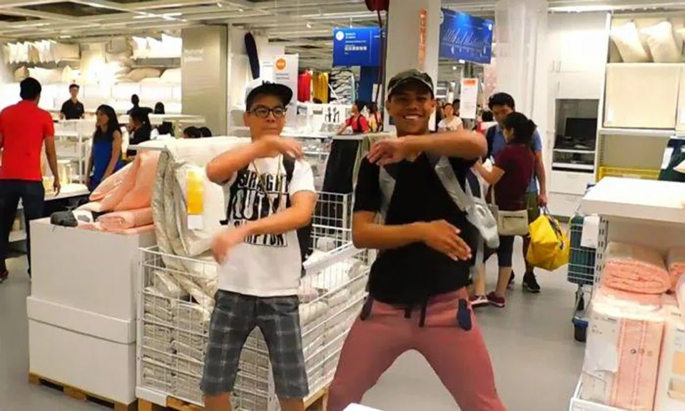 Is this entertainment now? Youths vlog about getting "kicked out" of Ikea