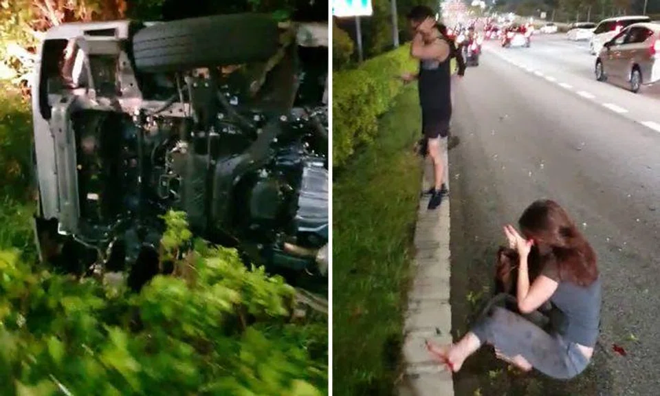 Van driver and female passenger injured in accident with car along CTE