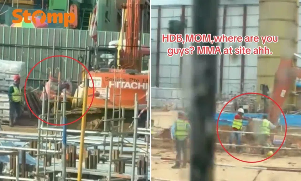 The alleged fights took place on Feb 26 at two locations in Singapore.