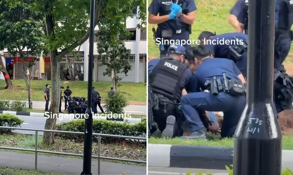 man saw bedok arrested