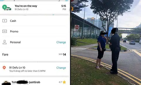 Grab investigating after driver calls police due to passengers "behaving intimately" in car