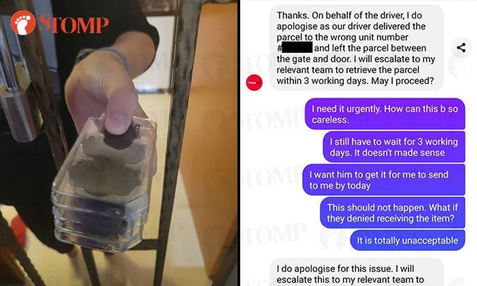 Ninja Van driver wrongly delivers woman's parcel to neighbour who 'destroys' and discards box