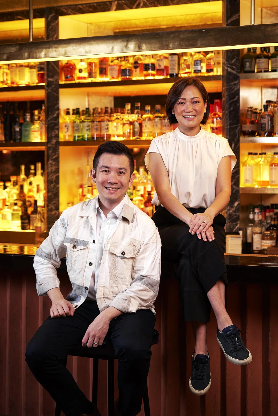 Jigger & Pony co-founders Indra Kantono (left) and Gan Guoyi.