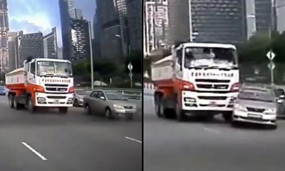 Netizens, why argue over who is at fault in 3-vehicle MCE accident when truck driver is clearly at fault?