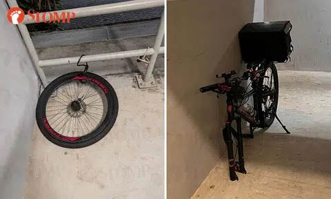 Buangkok Crescent resident finds bicycle stolen, thief allegedly took another bike's front wheel too