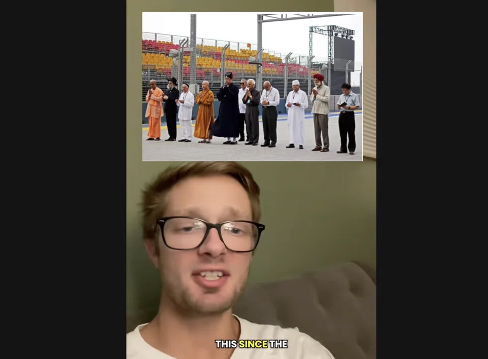 The TikToker was impressed by Singapore's religious harmony. 