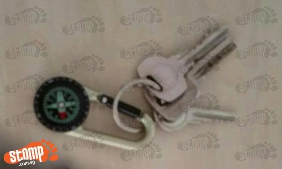 Have you seen Stomper's keys and compass lost at Changi Airport T1? It was a graduation gift