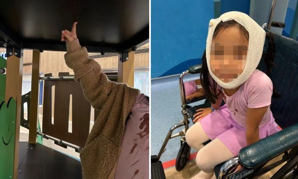Girl, 7, injured her head at a playground in Paragon Shopping Centre