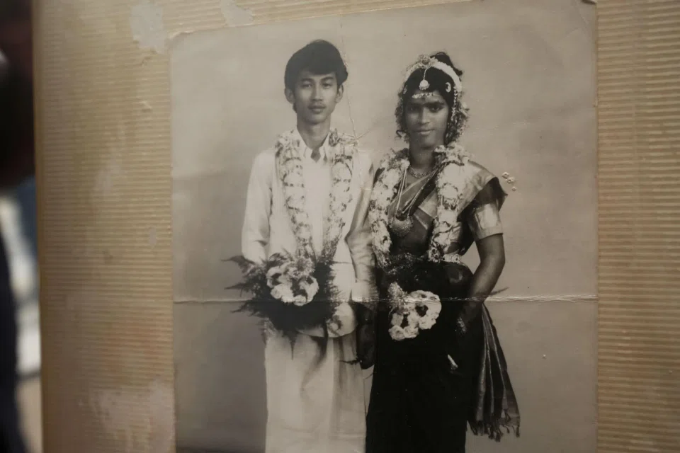 Mr Richard Ho and Madam Dorasamy Radabyee on their wedding day. (Click for more photos.)