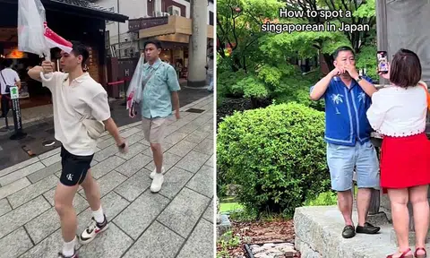 singaporean family mark national day while on japan holiday