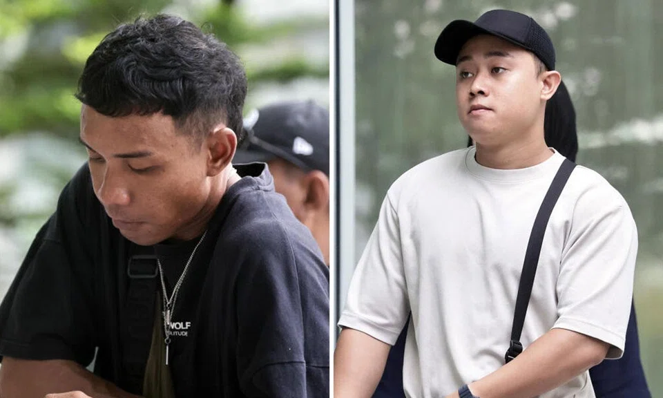 Mohamad Aziffi Selamat (left) and Muhammad Khairul Amir Suhaimi were sentenced to jail on Oct 21.