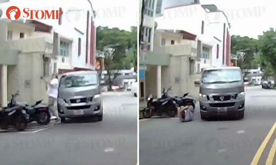 Pedestrian using phone taken to hospital after getting knocked down by van along Sophia Road