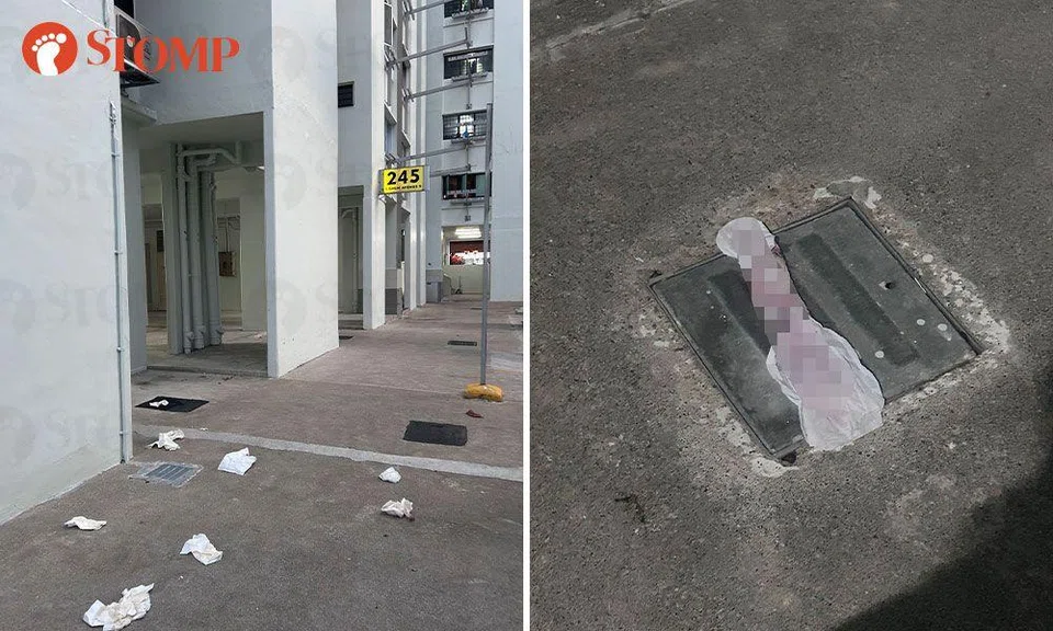 yishun resident throws faeces and pads from flat