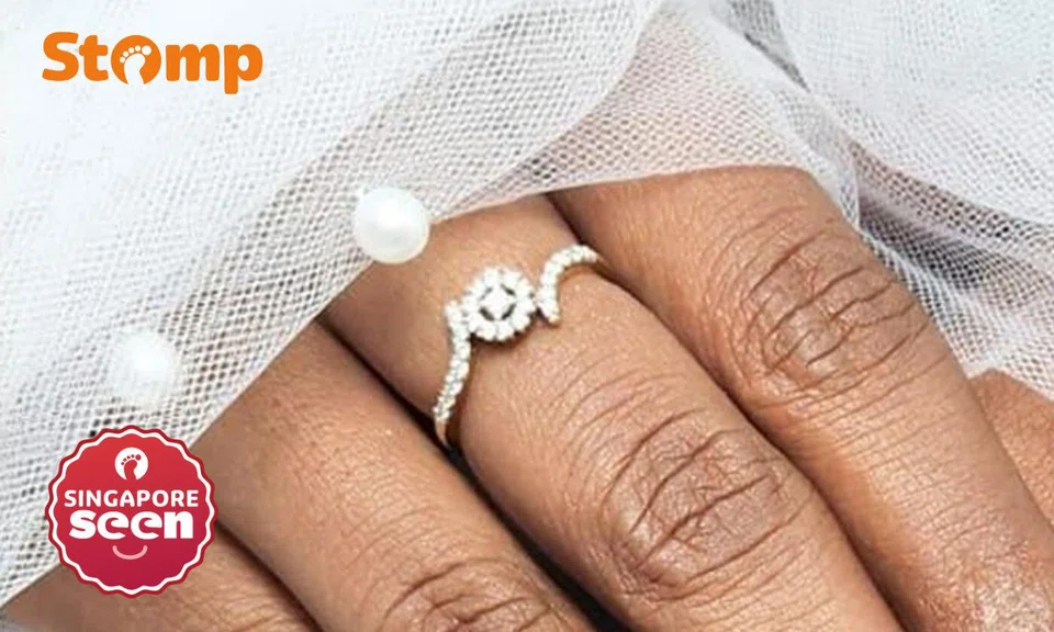 woman looking for lost diamond ring