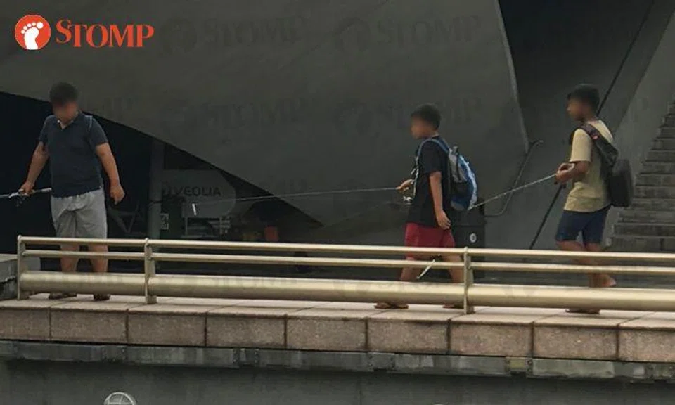 Do these boys know that it is illegal to fish at Jubilee Bridge?