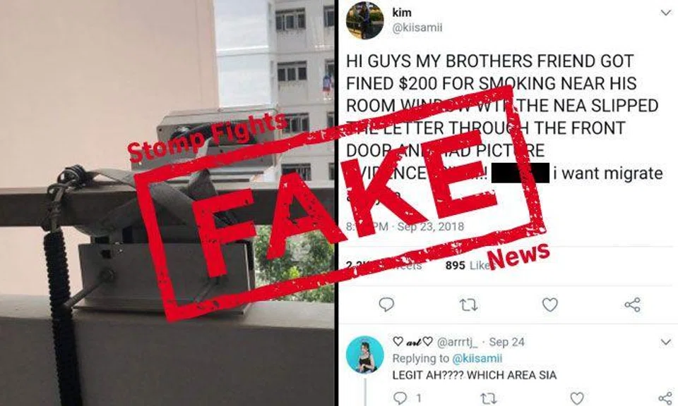 NEA clears the air after Stomp query about claims of cameras being planted to fine people "smoking in bedrooms"