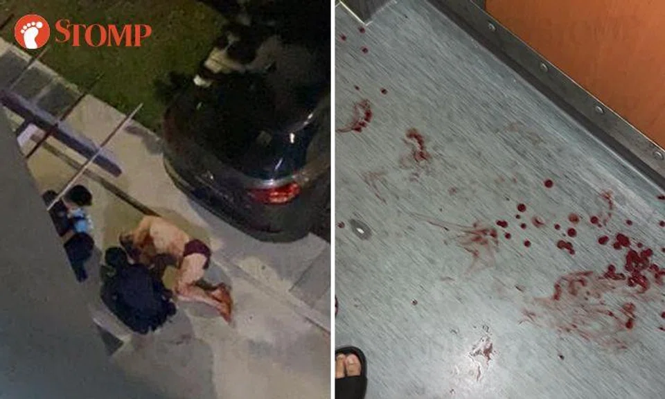 2 men taken to hospital after fight involving chopper in Yishun, including 1 who is arrested