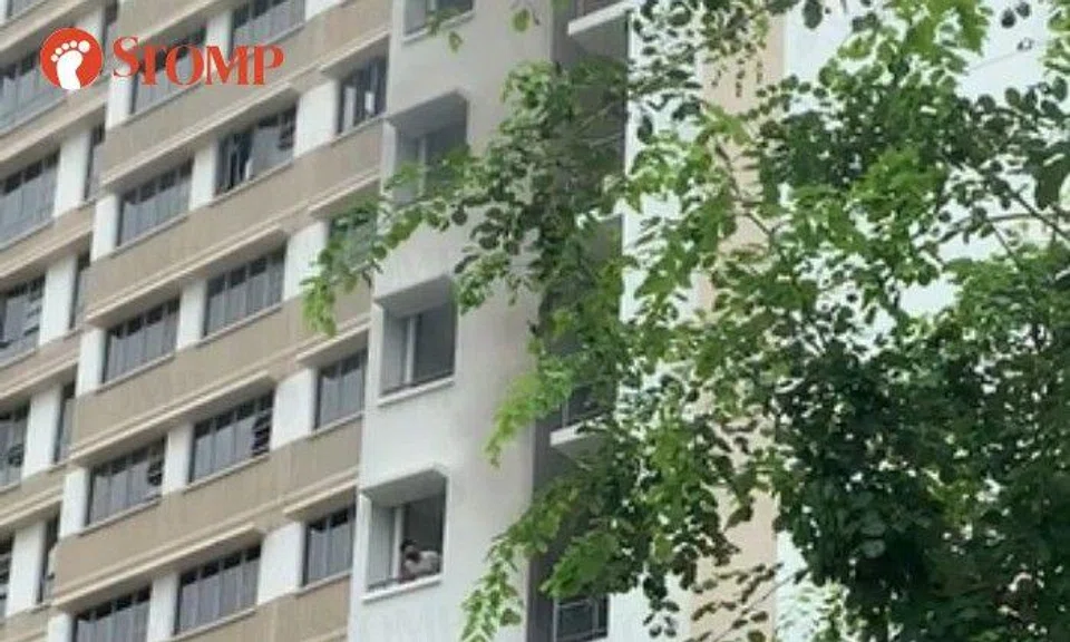 SCDF officers conduct forced entry after fire breaks out at Punggol East unit